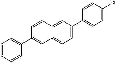 2-(4-chlorophenyl)-6-phenylnaphthalene Struktur