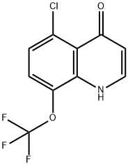 5-Chloro-8-(trifluoromethoxy)quinolin-4(1H)-one Struktur