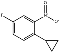 1-Cyclopropyl-4-fluoro-2-nitrobenzene Struktur