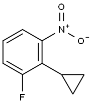 2-Cyclopropyl-1-fluoro-3-nitrobenzene Struktur