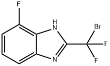 2-[Bromo(difluoro)methyl]-4-fluoro-1H-benzimidazole Struktur