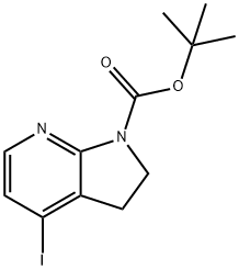 4-Iodo-7-azaindoline, NBOC protected Struktur