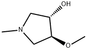 3-Pyrrolidinol, 4-methoxy-1-methyl-, (3S,4S)- Struktur