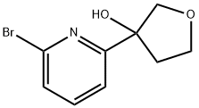 3-(6-bromo-2-pyridyl)tetrahydrofuran-3-ol Struktur