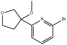 2-bromo-6-(3-methoxytetrahydrofuran-3-yl)pyridine Struktur