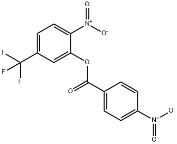 Phenol, 2-nitro-5-(trifluoromethyl)-, 1-(4-nitrobenzoate) Struktur