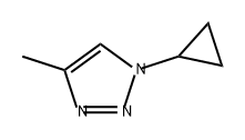 1H-1,2,3-Triazole, 1-cyclopropyl-4-methyl- Struktur