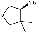 3-Furanamine, tetrahydro-4,4-dimethyl-, (3S)- Struktur