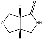 4H-Furo[3,4-c]pyrrol-4-one, hexahydro-, (3aR,6aR)- Struktur