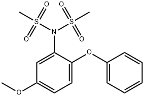 N-(5-methoxy-2-phenoxyphenyl)-N-(methylsulfonyl)methanesulfonamide Struktur