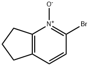 5H-Cyclopenta[b]pyridine, 2-bromo-6,7-dihydro-, 1-oxide Struktur