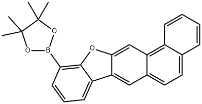 Benzo[b]phenanthro[2,3-d]furan, 11-(4,4,5,5-tetramethyl-1,3,2-dioxaborolan-2-yl)- Struktur