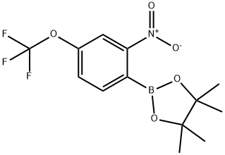 4,4,5,5-Tetramethyl-2-[2-nitro-4-(trifluoromethoxy)phenyl]-1,3,2-dioxaborolane Struktur