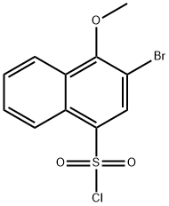 1-Naphthalenesulfonyl chloride, 3-bromo-4-methoxy- Struktur