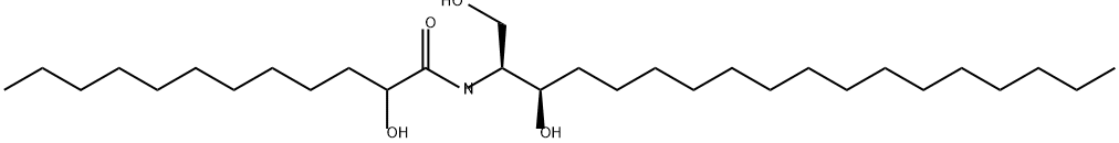 2-羥基十二烷酰-D-赤式-二氫鞘氨醇, 2377379-54-7, 結構式