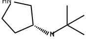 3-Pyrrolidinamine, N-(1,1-dimethylethyl)-, (3R)- Struktur