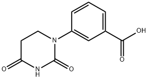 Benzoic acid, 3-(tetrahydro-2,4-dioxo-1(2H)-pyrimidinyl)- Struktur