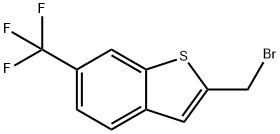 2-(Bromomethyl)-6-(trifluoromethyl)benzothiophene Struktur