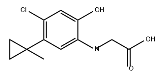 Glycine, N-[4-chloro-2-hydroxy-5-(1-methylcyclopropyl)phenyl]- Struktur