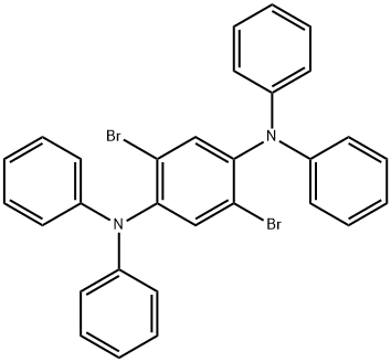 1,4-Benzenediamine, 2,5-dibromo-N1,N1,N4,N4-tetraphenyl- Struktur