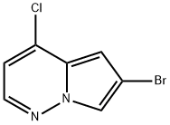 Pyrrolo[1,2-b]pyridazine, 6-bromo-4-chloro- Struktur