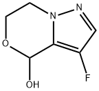 4H-Pyrazolo[5,1-c][1,4]oxazin-4-ol, 3-fluoro-6,7-dihydro- Struktur