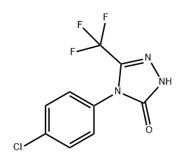 3H-1,2,4-Triazol-3-one, 4-(4-chlorophenyl)-2,4-dihydro-5-(trifluoromethyl)- Struktur