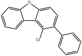 Dibenzofuran, 1-chloro-2-phenyl- Struktur