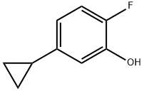 2-Fluoro-5-cyclopropylphenol Struktur