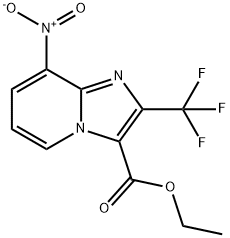 Ethyl 8-nitro-2-(trifluoromethyl)imidazo[1,2-a]pyridine-3-carboxylate Struktur