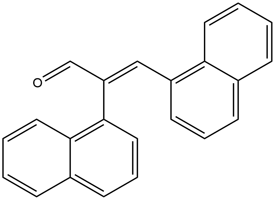 (E)-2,3-di(naphthalen-1-yl)acrylaldehyde Struktur