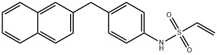 Ethenesulfonamide, N-[4-(2-naphthalenylmethyl)phenyl]- Struktur