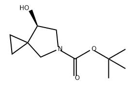 5-Azaspiro[2.4]heptane-5-carboxylic acid, 7-hydroxy-, 1,1-dimethylethyl ester, (7R)- Struktur