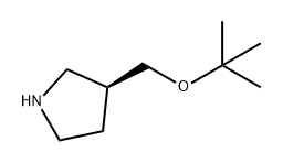 Pyrrolidine, 3-[(1,1-dimethylethoxy)methyl]-, (3S)- Struktur