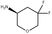 2H-Pyran-3-amine, 5,5-difluorotetrahydro-, (3S)- Struktur