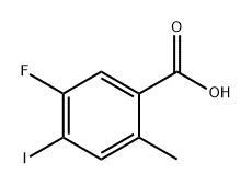 Benzoic acid, 5-fluoro-4-iodo-2-methyl- Struktur