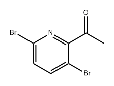 Ethanone, 1-(3,6-dibromo-2-pyridinyl)- Struktur