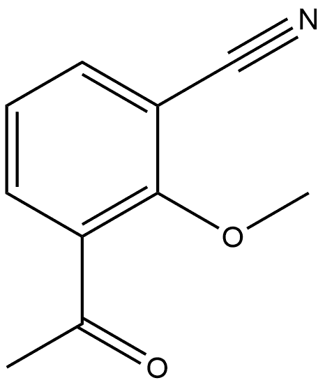 3-Acetyl-2-methoxy-benzonitrile Struktur