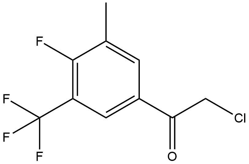 2-Chloro-1-[4-fluoro-3-methyl-5-(trifluoromethyl)phenyl]ethanone Struktur