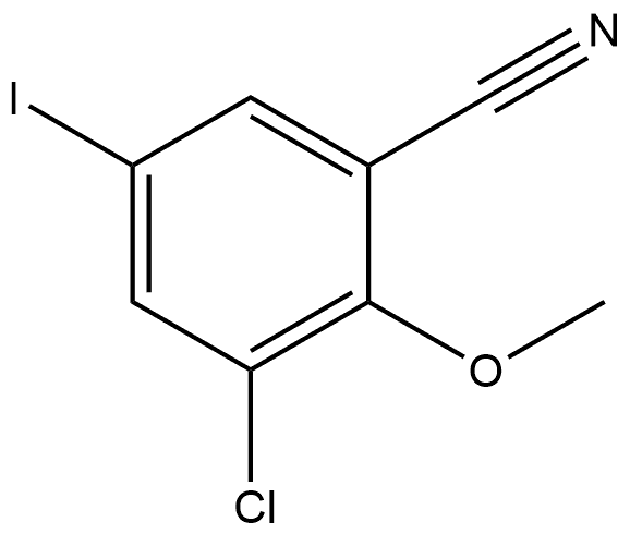 3-Chloro-5-iodo-2-methoxybenzonitrile Struktur