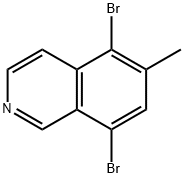 Isoquinoline, 5,8-dibromo-6-methyl- Struktur