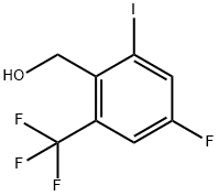 4-Fluoro-6-iodo-2-(trifluoromethyl)benzyl alcohol Struktur