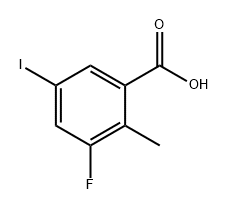 Benzoic acid, 3-fluoro-5-iodo-2-methyl- Struktur