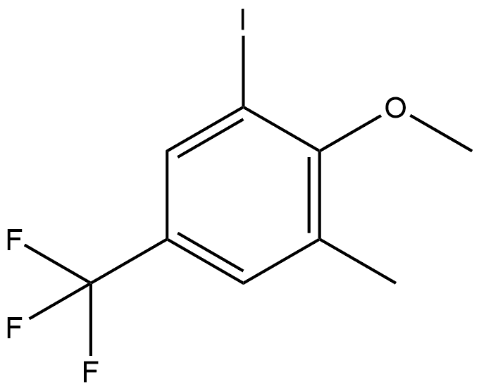 1-Iodo-2-methoxy-3-methyl-5-(trifluoromethyl)benzene Struktur