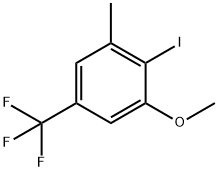 Benzene, 2-iodo-1-methoxy-3-methyl-5-(trifluoromethyl)- Struktur