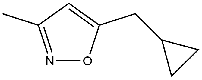 5-(Cyclopropylmethyl)-3-methylisoxazole Struktur