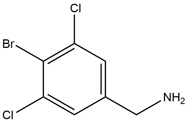 4-Bromo-3,5-dichlorobenzenemethanamine Struktur