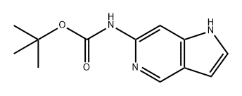 Carbamic acid, N-1H-pyrrolo[3,2-c]pyridin-6-yl-, 1,1-dimethylethyl ester Struktur