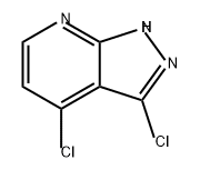 1H-Pyrazolo[3,4-b]pyridine, 3,4-dichloro- Struktur