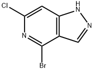 1H-Pyrazolo[4,3-c]pyridine, 4-bromo-6-chloro- Struktur